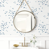 Coastal wallpaper blue bathroom SD22407LB from Say Decor