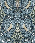 Bird ogee vintage wallpaper ET12212 from the Victorian Garden collection by Seabrook Designs