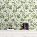 FC61204 rose floral wallpaper decor from the French Country collection by Seabrook Designs