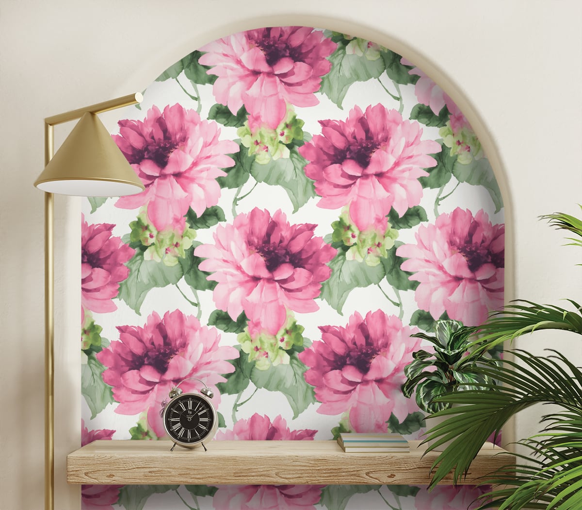 Watercolor Floral Peel and Stick Removable Wallpaper – Say Decor LLC