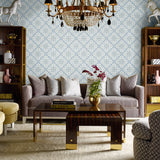 Luxe Retreat Plumosa Faux Tile Unpasted Wallpaper