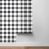 NW34500 picnic plaid peel and stick removable wallpaper roll by NextWall