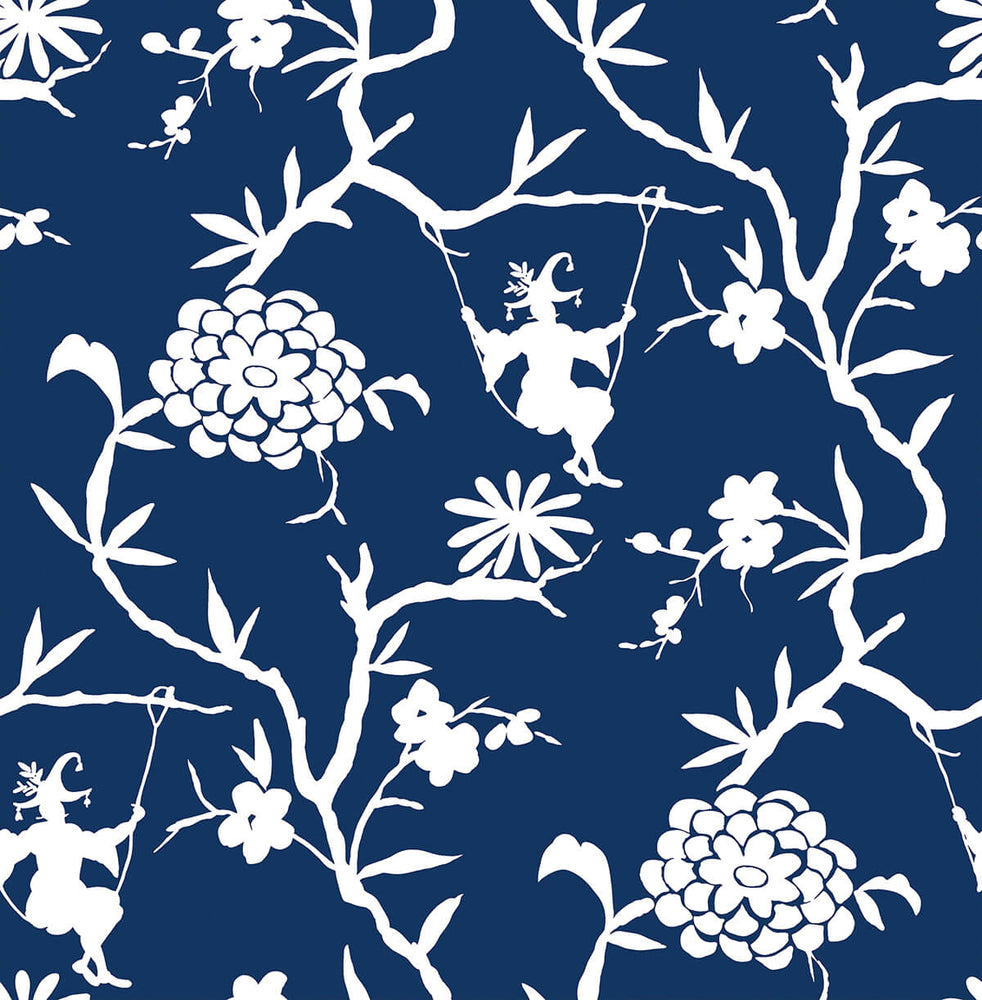 Chinoiserie Silhouette Peel and Stick Removable Wallpaper – Say Decor LLC