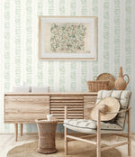 Leaf wallpaper living room SL80504 from The Simple Life collection by Seabrook Designs