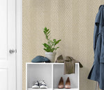 TG60219 knit chevron textured vinyl wallpaper entryway from DuPont Tedlar