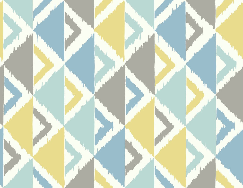 FA40212 dino peak striped wallpaper from the Playdate Adventure by Seabrook Designs