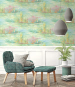 FI70814 tree line botanical wallpaper decor from the French Impressionist collection by Seabrook Designs